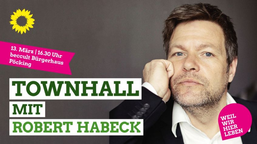Townhall mit Robert Habeck in Pöcking